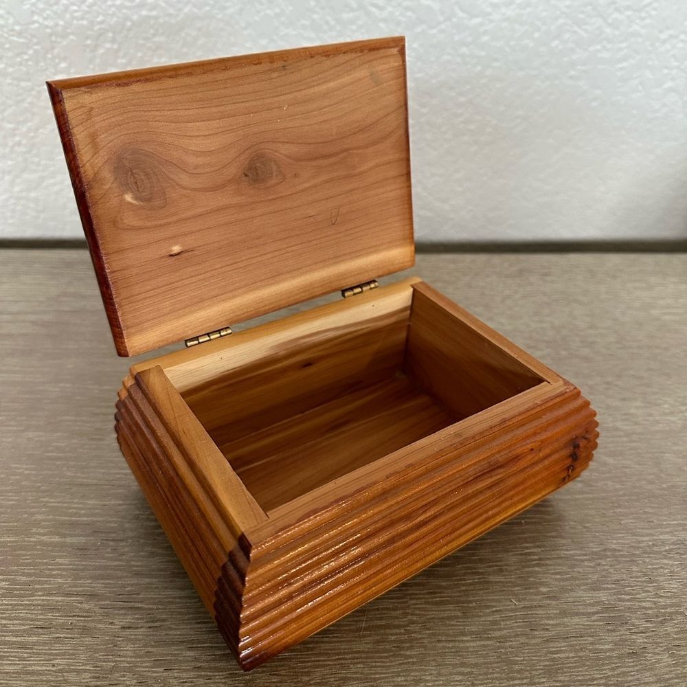 Vintage Dog Patch Wooden Chest Storage Box